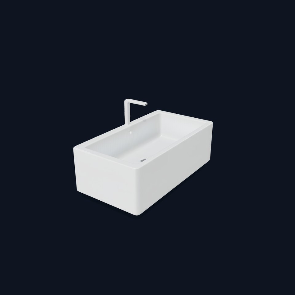 Modern White Basin model pack